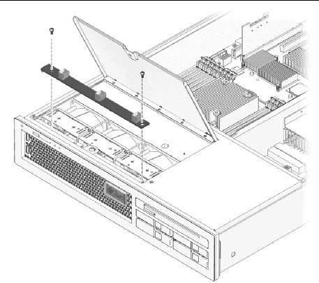 Figure showing how to remove the fan power board.