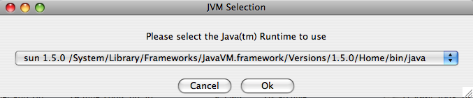 MySQL Monitor のインストール:
                OS X -Java 選択