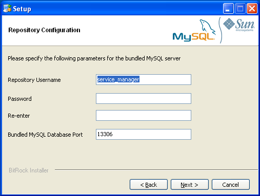 MySQL Monitor のインストール:
                Windows -リポジトリ設定