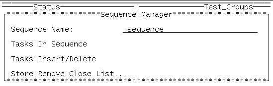 Screenshot of the SunVTS TTY Sequence Manager window.