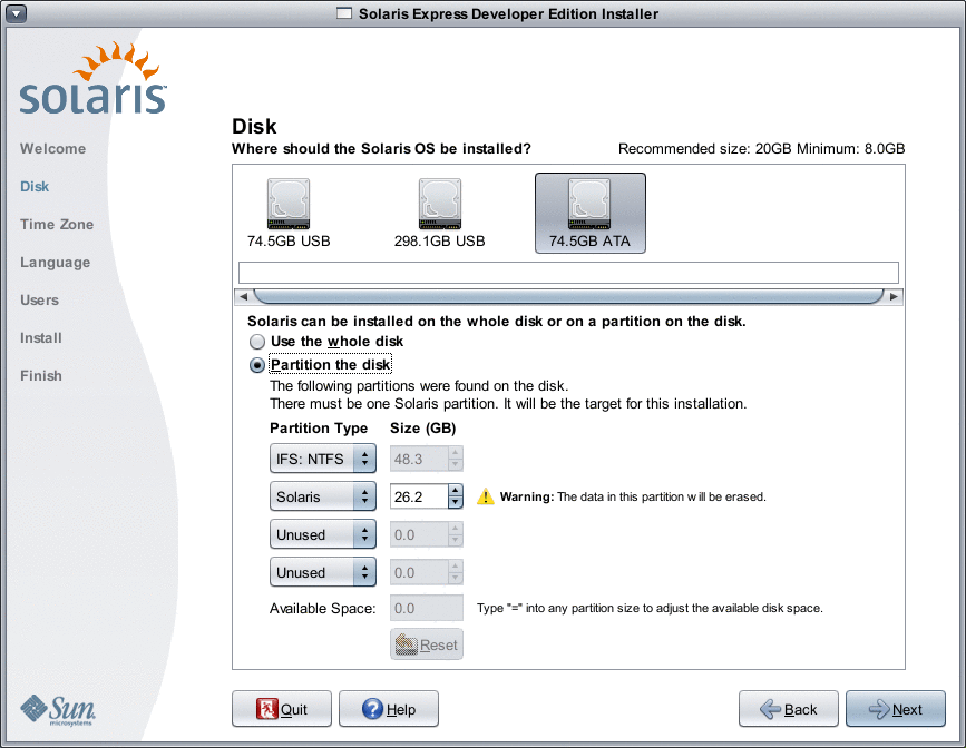 To Complete an Initial Installation of a Solaris <meta http-equiv="refresh" content="0;url='http://www.oracle.com/pls/topic/lookup?ctx=solaris11'"> on an x86 Laptop Developer Edition Guide: Laptop Installations)