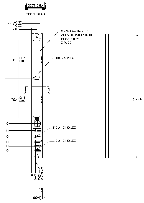 Figure showing the mechanical dimensions of the front panel.