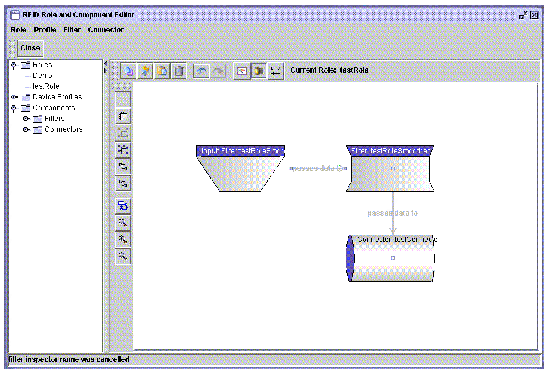 Screen capture showing the Input connected to the selected filter.