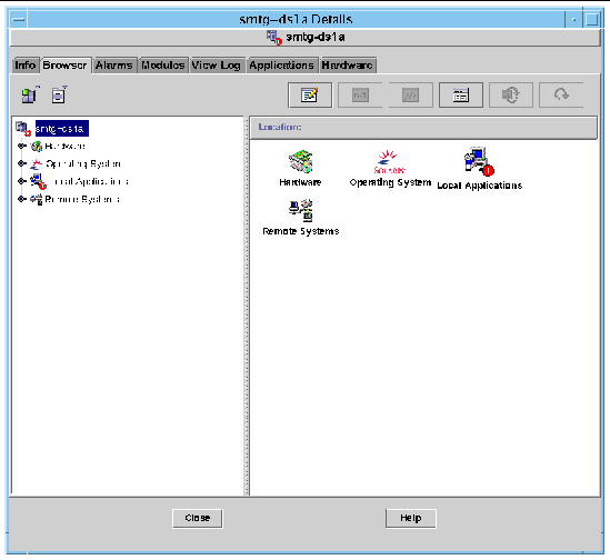 Screen capture of the domain Details window. 