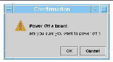 Screen capture of the Power Off confirmation panel. 