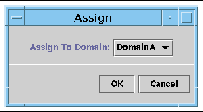 Screen capture of the Assign panel. 