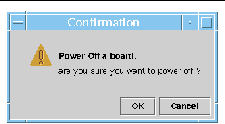 Screen capture of the Power Off confirmation panel. 