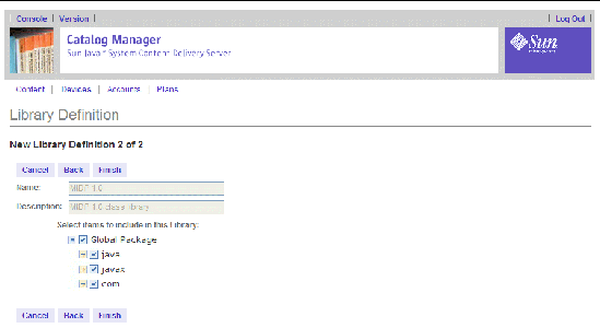 Specifying items to include in new library