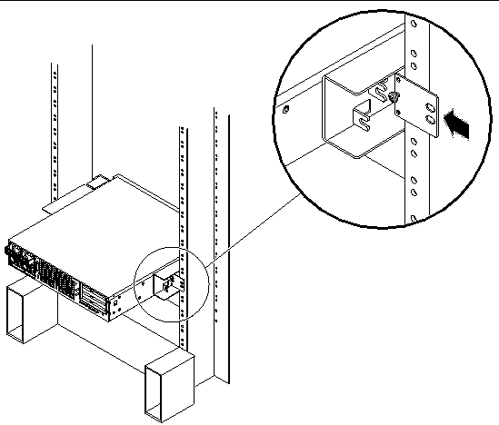 Figure showing how to install the rear plate to the side bracket.