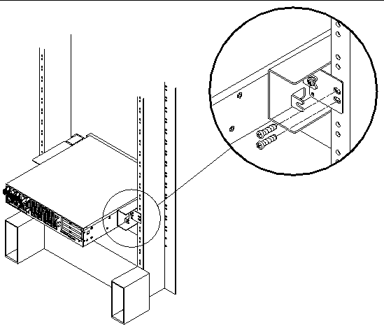 Figure showing how to secure the rear plate to the side bracket.