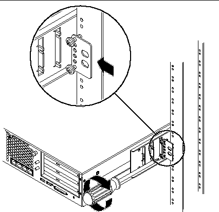 Figure showing how to install the rear plate to the side bracket.