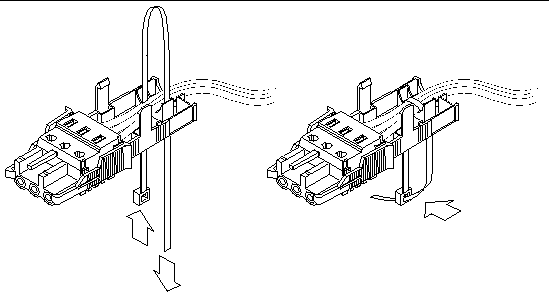 Figure showing how to secure the wires to the strain relief housing.