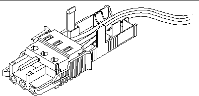 Figure showing how to route the wires out of the bottom portion of the strain relief housing.