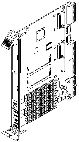 Figure showing a typical Netra CP2300 cPSB board.