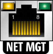 Figure showing the network management port.