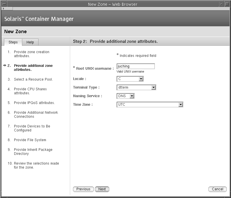 Attributes for Zones Attributes for Zones