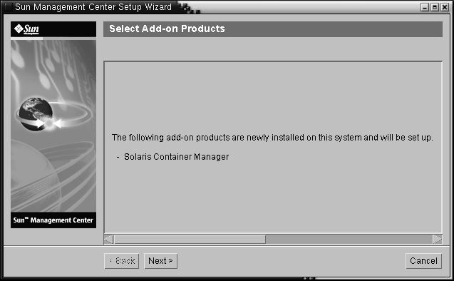 Select add-on products to set up