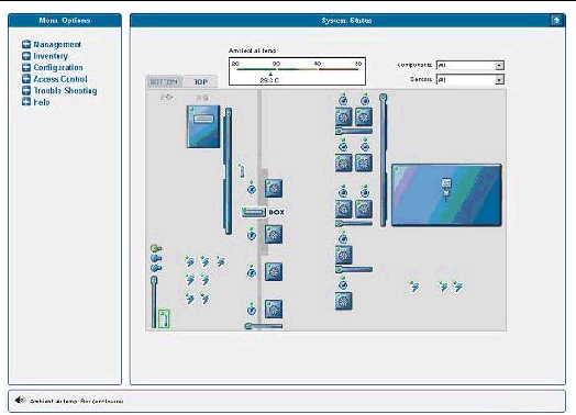 Screenshot showing System Status window.