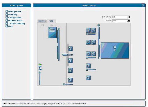 Screenshot showing System Status window.