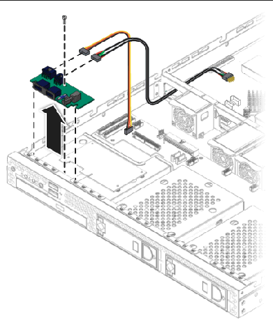 Figure showing removal of the I/O board.