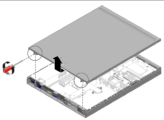 Figure showing cover removal.