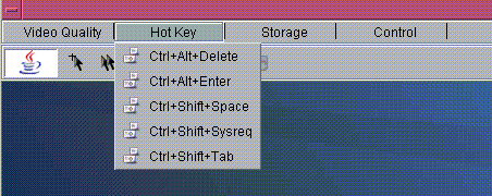 Graphic showing keyboard, video and mouse selectionsGraphic showing CD-ROM selected.