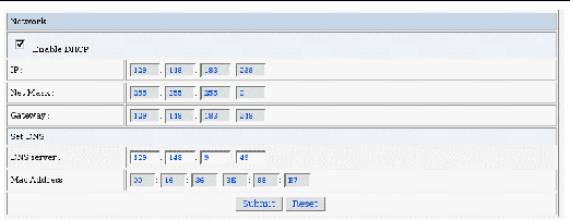 Graphic showing Network Settings page.