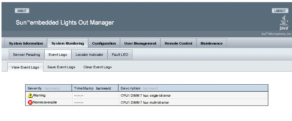 Viewing the Event Log of the Server System Management (Windows)