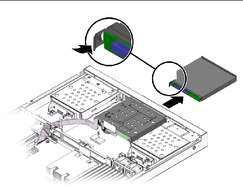 Figure showing removal of the DVD drive assembly.