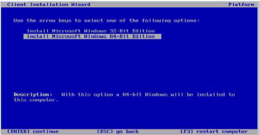 Windows 2003 PXE_install option