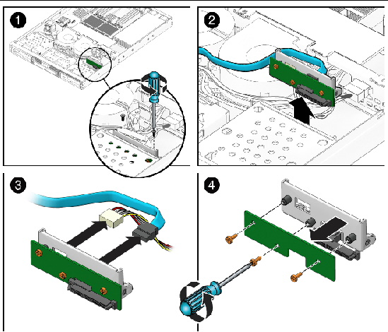 Figure showing removal of the HDD backplane assembly.