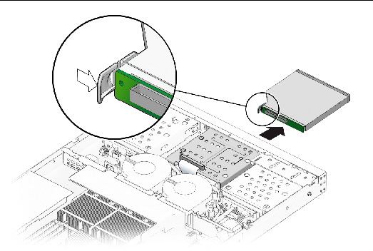 Figure showing removal of the DVD drive assembly.