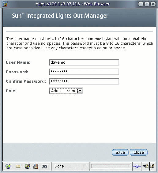 Graphic showing Add User Dialog With populated Fields