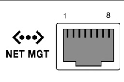 Figure showing network management port.