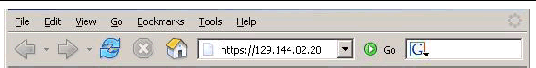 Graphic showing an ILOM GUI URL login.
