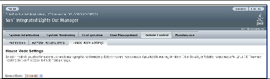 Graphic showing mouse mode settings.