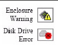 Figure displaying the warning and error icons.