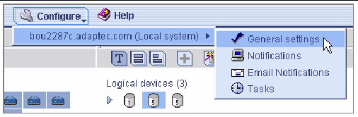 Figure that depicts the changing the agent’s general settings.