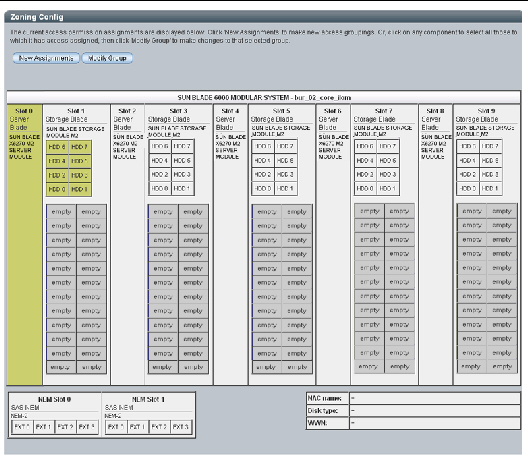 Saved storage assignment example