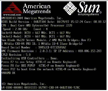 BIOS Screen