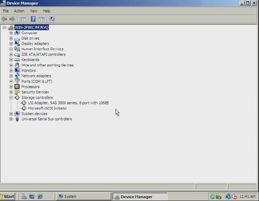 Graphic showing an example of a Device Manager listing.