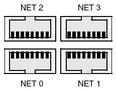 Figure showing the enternet port chassis labelling designations