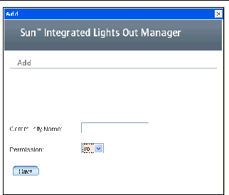 Graphic showing Add Community dialog box.