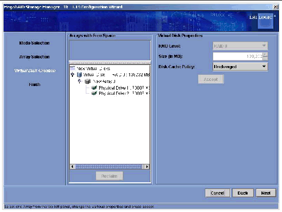 Graphic showing MSM-IR Virtual Disk creation.