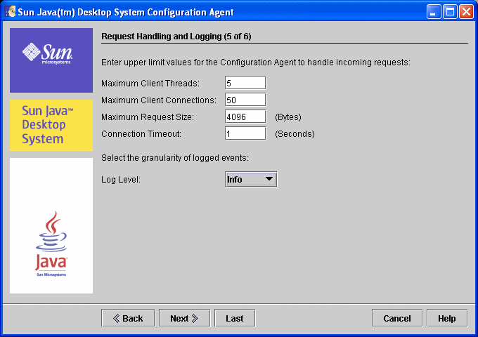 Configuration Agent, Request Handling and Logging