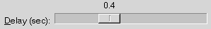 Sample slider. Displays a slider control that you can move left or right.