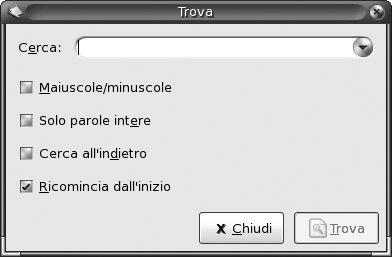 Finestra di dialogo con il tema Semplice.