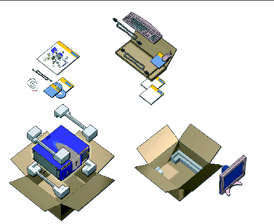 Figure shows the packing order from top to bottom.