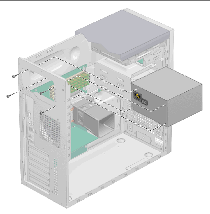 Figure showing power supply removal.