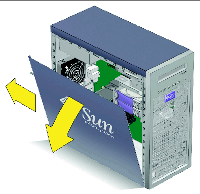 Figure showing bezel removal.